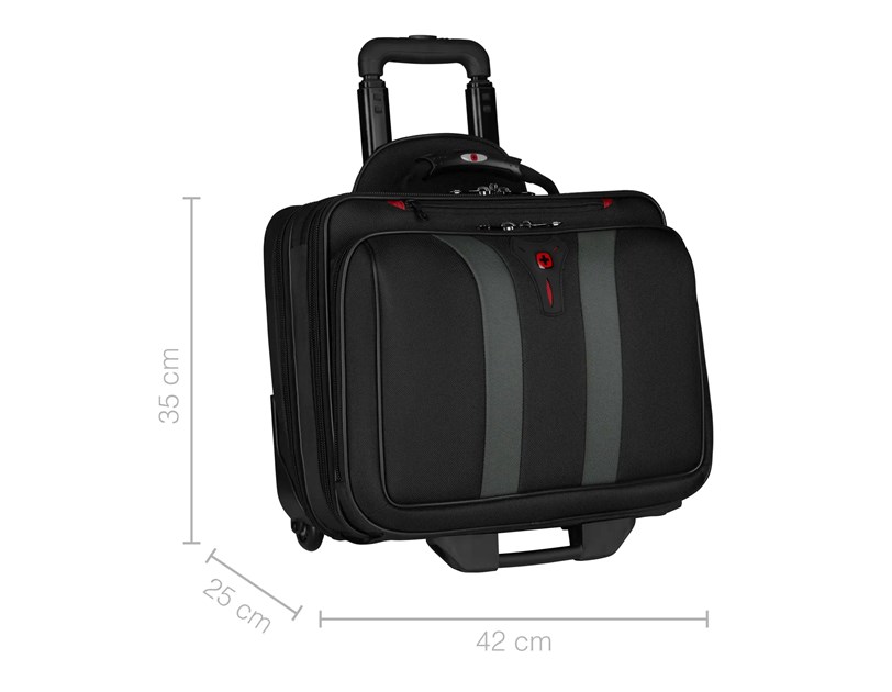Wenger torba Granada Wheeled sa kotačićima za prijenosnike do 17", crna