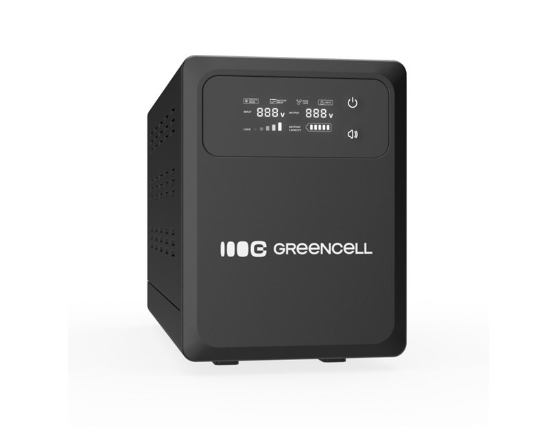Green Cell UPS (UPSLPPC1000) 1500VA/1000W, Pure Sinusoid, Line Interactive AVR, LCD