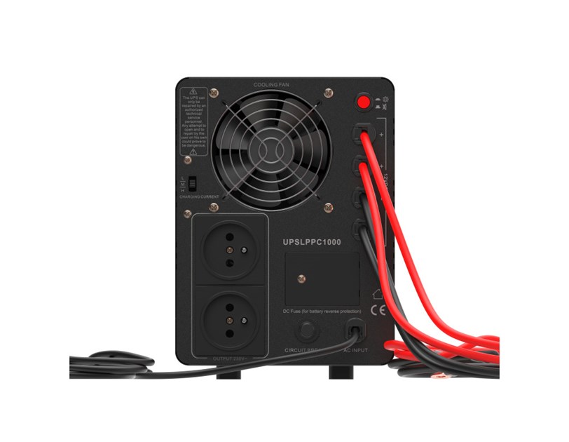 Green Cell UPS (UPSLPPC1000) 1500VA/1000W, Pure Sinusoid, Line Interactive AVR, LCD