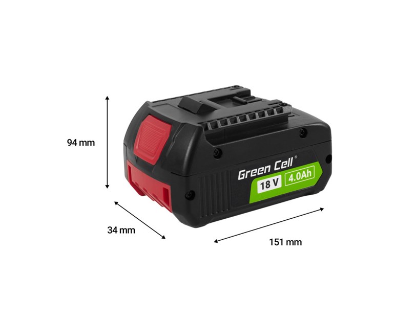Green Cell (PTBO18V4) baterija 4Ah/18V za Bosch alat, GBA1600Z00038