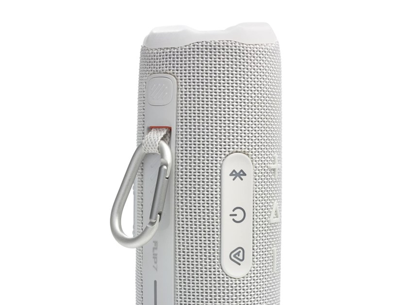 JBL Flip 7 prijenosni zvučnik BT5.4, vodootporan IP68 do 16h slušanja, AI Sound Boost, 45W, Auracast, bijeli