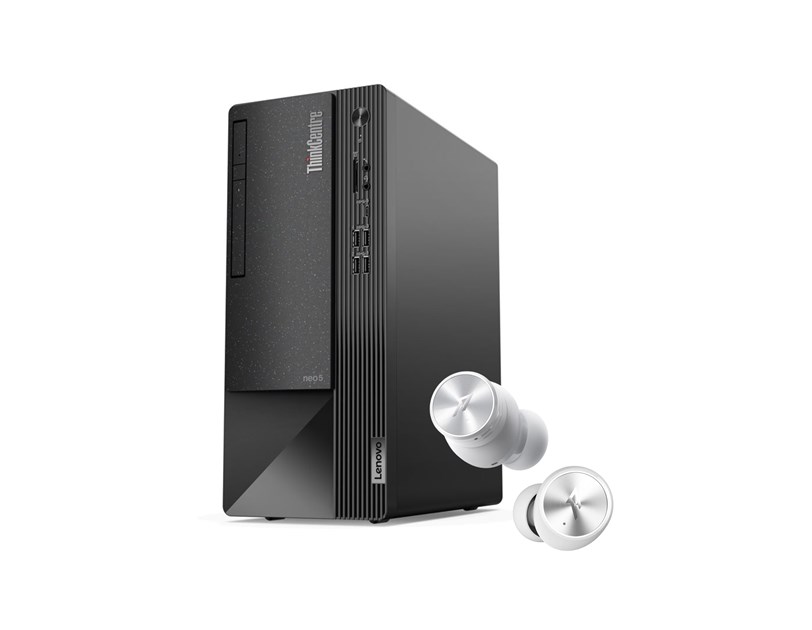 Lenovo ThinkCentre NEO 50t Gen 4 + 1MORE In-Ear bežične slušalice, Intel i5-13400, 16GB DDR4, 1TB SSD, UHD 730, DVDRW, VGA/HDMI/DP, tipk/miš + Win 11 Pro + 3Y (12JB0023CR-W11P)