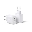 UGREEN zidni punjač 20W, 1×USB-C, 1x USB-A, bijeli