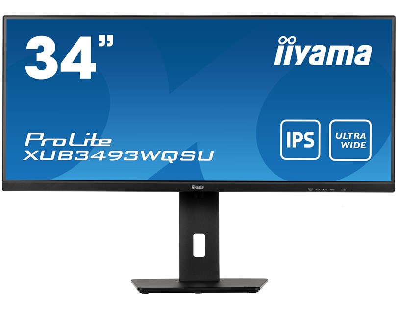 IIYAMA 34" XUB3493WQSU-B5 UWQHD (3440×1440) 21:9 ADS-IPS, 75Hz, 4ms, 400cd/m2, HDMI×2/DP, USB3.0×2, Pivot, PiP, zvučnici, crni