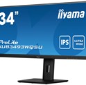 IIYAMA 34" XUB3493WQSU-B5 UWQHD (3440×1440) 21:9 ADS-IPS, 75Hz, 4ms, 400cd/m2, HDMI×2/DP, USB3.0×2, Pivot, PiP, zvučnici, crni