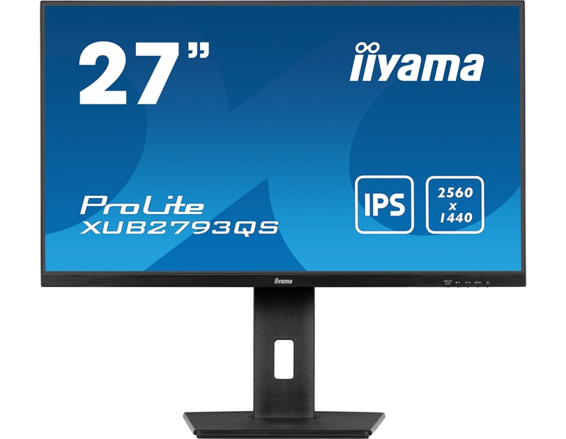 IIYAMA 27" XUB2793QS-B6 QHD (2560x1440) IPS 16:9, Pivot, HAS, 100Hz, 250 cd/m2, 1300:1, HDMI, DP, zvučnici, crni