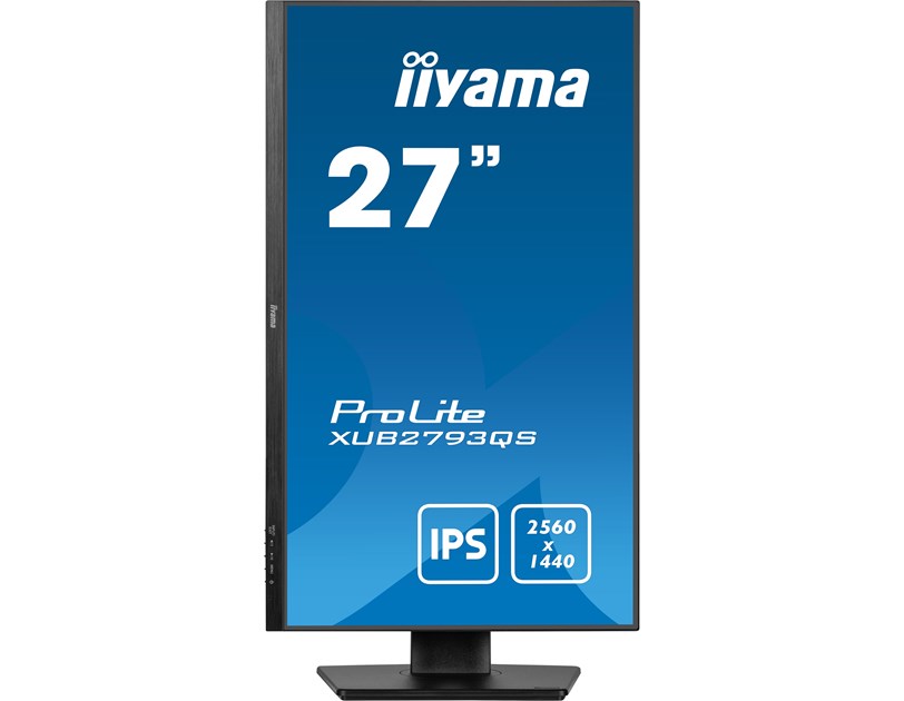IIYAMA 27" XUB2793QS-B6 QHD (2560x1440) IPS 16:9, Pivot, HAS, 100Hz, 250 cd/m2, 1300:1, HDMI, DP, zvučnici, crni