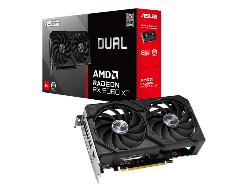 Asus Radeon DUAL RX 9060 XT, 8GB GDDR6