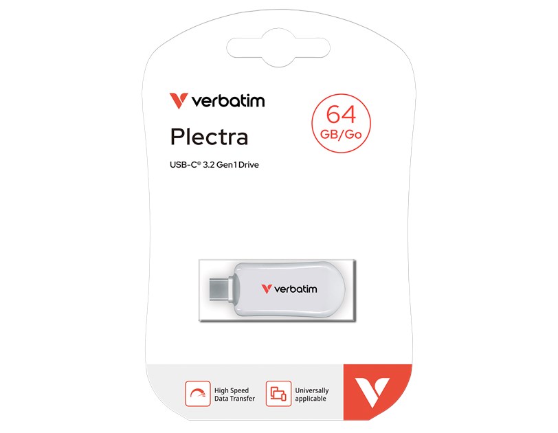Verbatim Plectra USB-C Flash Drive 64GB, bijeli