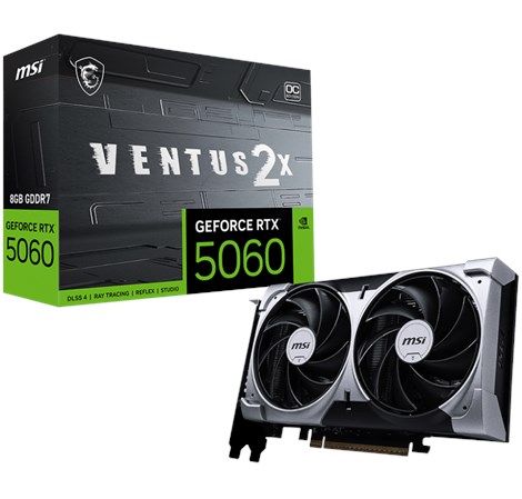 MSI GeForce RTX 5060 Ventus 2X 8G OC 8GB GDDR7/128Bit, PCIe 5.0, HDMI/3×DP
