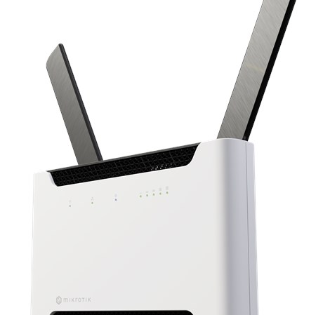 Mikrotik Chateau 5G R17 ax - eSIM, Smart aggregation + wide regional FDD+TDD, 4X4 MIMO, RouterOS v7, 1GB RAM, 128MB FLASH, 4x 10/100/1000 Ethernet ports, 1x 2.5G Ethernet port, 1x SIM slot (Micro SIM)