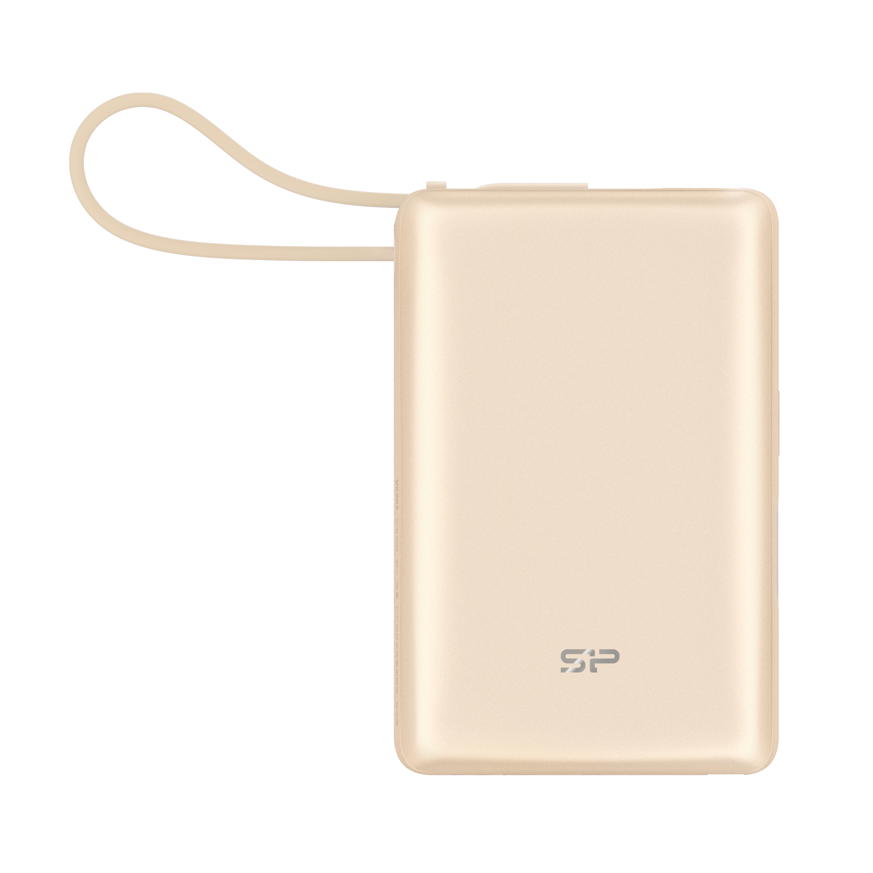 Silicon Power Powerbank CP10, 10000mAh, 20W, built in USB-C cable, USB-C+USB-A p...