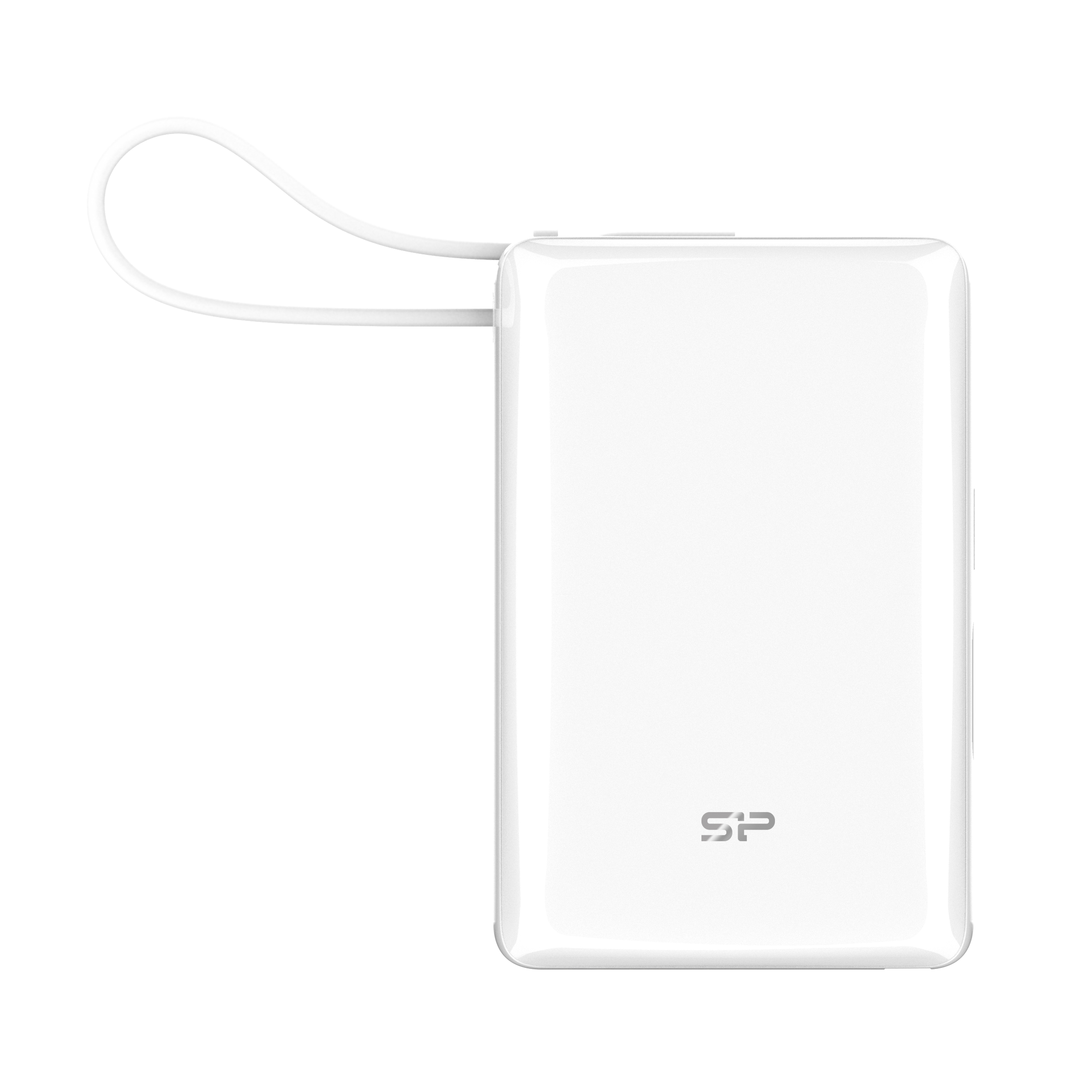Silicon Power Powerbank CP10, 10000mAh, 20W, built in USB-C cable, USB-C+USB-A p...