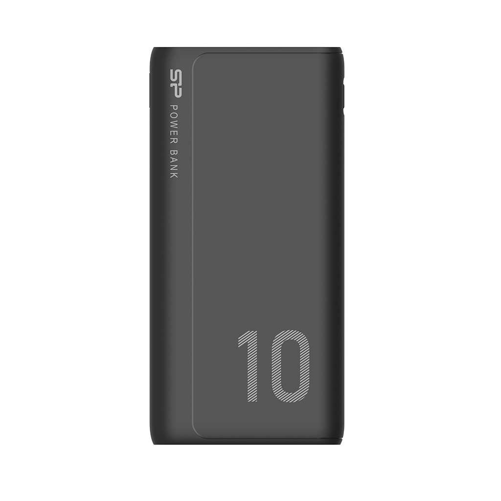 Silicon Power Powerbank GP15, 10000mAh, 10.5W, 2×USB-A/1×USB-C/Micro USB, crni