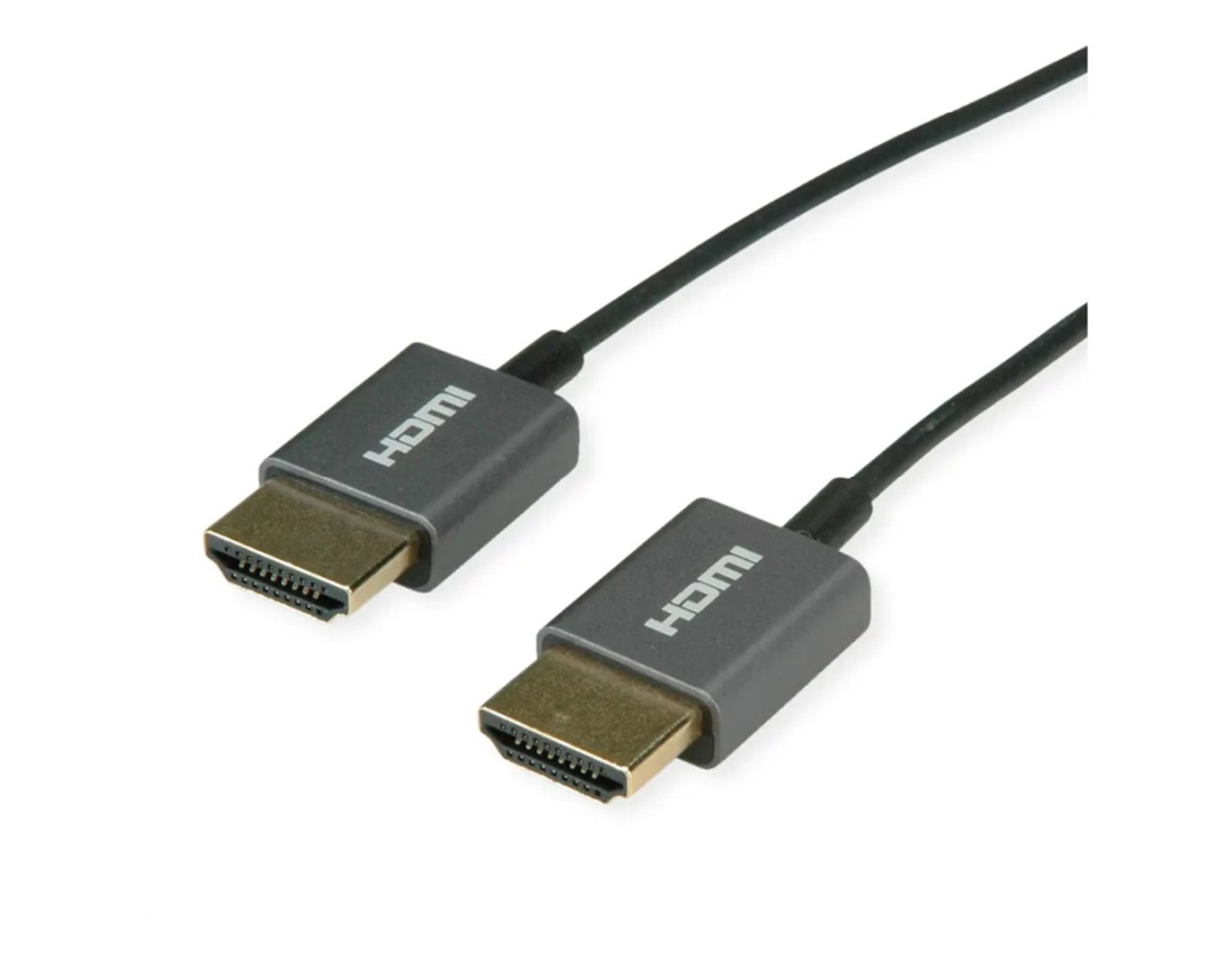 Roline HDMI 4K Ultra HD kabel sa mrežom, HDMI M - HDMI M, coaxial, ultraslim, 2.0m