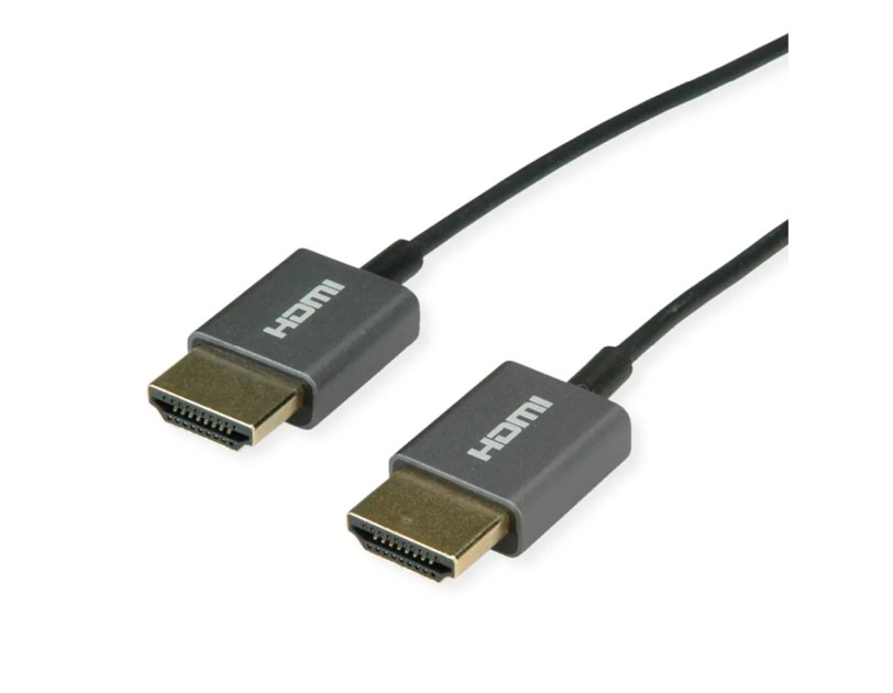 Roline HDMI 4K Ultra HD kabel sa mrežom, HDMI M - HDMI M, coaxial, ultraslim, 2.0m