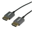 Roline HDMI 4K Ultra HD kabel sa mrežom, HDMI M - HDMI M, coaxial, ultraslim, 2.0m