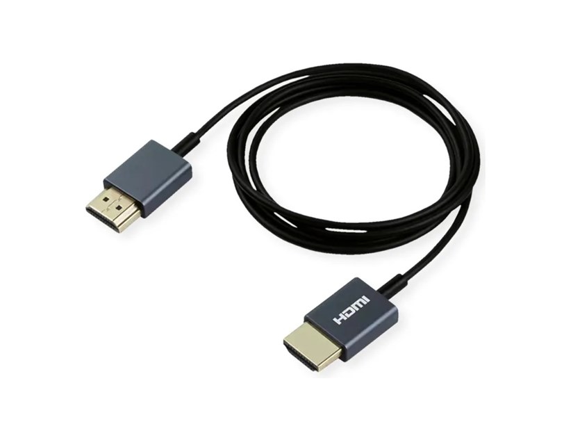 Roline HDMI 4K Ultra HD kabel sa mrežom, HDMI M - HDMI M, coaxial, ultraslim, 2.0m