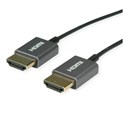 Roline HDMI 4K Ultra HD kabel sa mrežom, HDMI M - HDMI M, coaxial, ultraslim, 2.0m