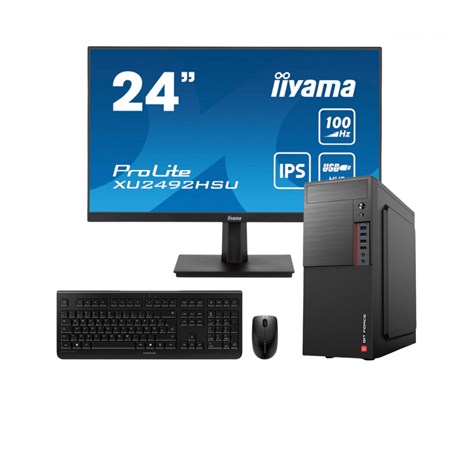 Cratos EduForce BTS - Intel i5-12400, 16GB DDR5, 1TB NVMe SSD, Intel UHD, Windows 11 Professional + tipkovnica/miš/monitor