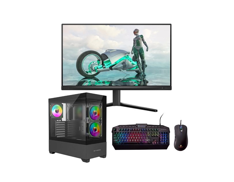 Cratos FrostByte BTS - Ryzen 5 9600X, 16GB DDR5, 1TB NVMe SSD, RTX 5060 8GB, Windows 11 Pro + tipkovnica/miš/monitor