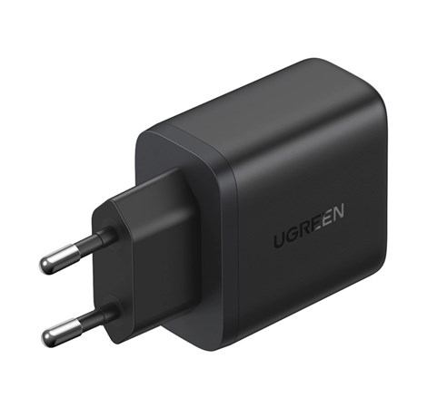 UGREEN zidni punjač 20W, USB-A, USB-C, QC 4.0+, crni