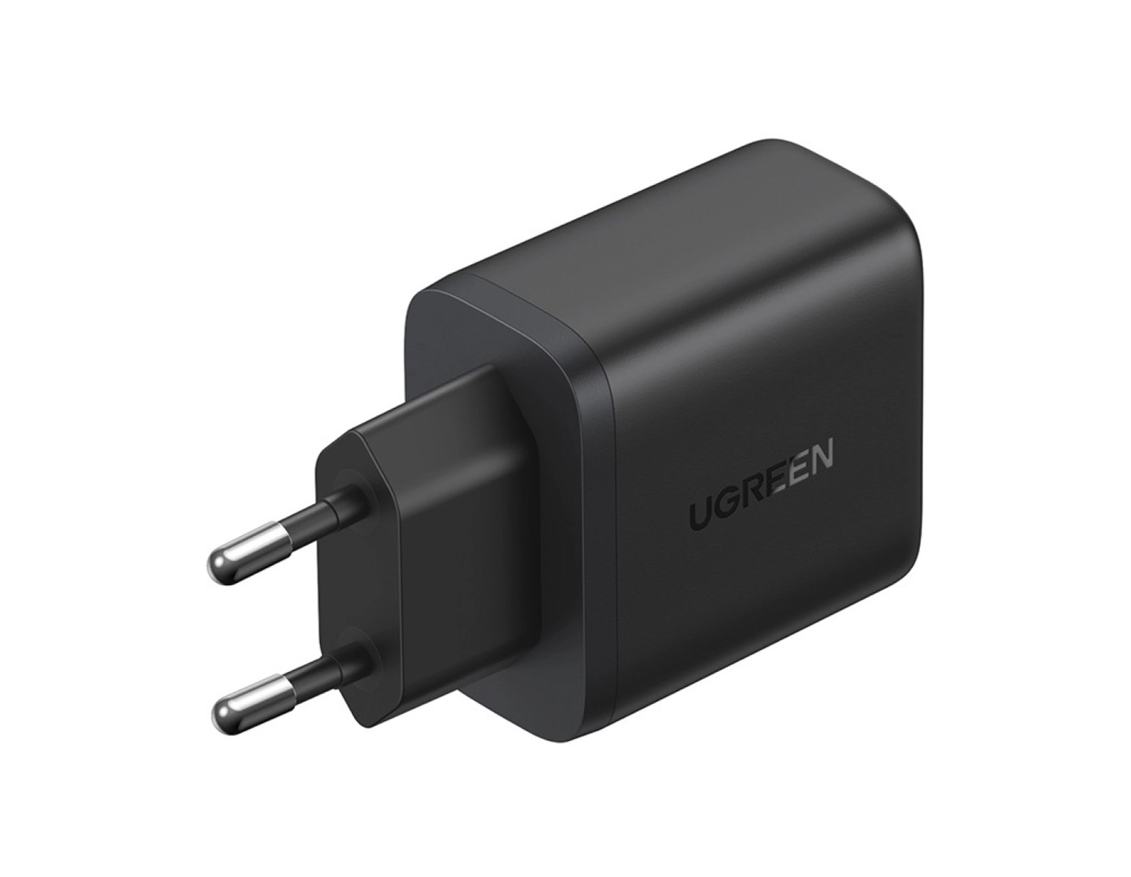 UGREEN zidni punjač 20W, USB-A, USB-C, QC 4.0+, crni
