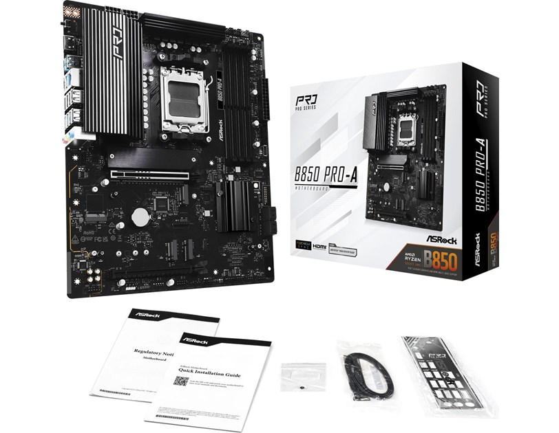 ASRock MB B850 PRO-A, S.AM5, DDR5, PCIe 5.0, HDMI, ATX