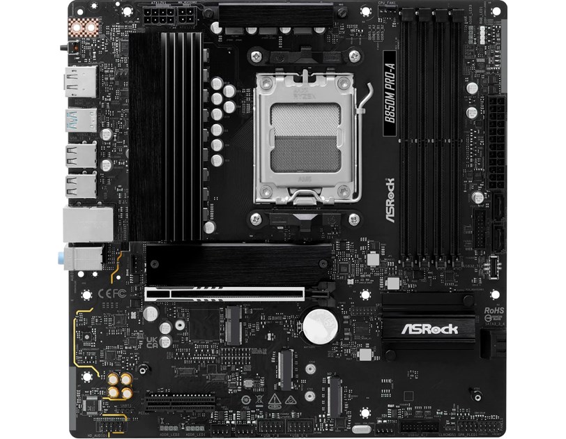 ASRock MB B850M PRO-A, S.AM5, DDR5, PCIe 5.0, HDMI/DP, mATX
