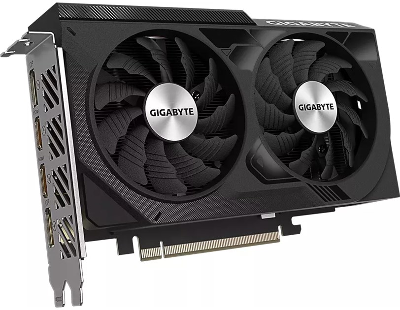 Gigabyte nVidia GeForce RTX 4060 WINDFORCE 8GB GDDR6, PCI-E 4.0, 128 bit, 2× HDMI, 2 x DP