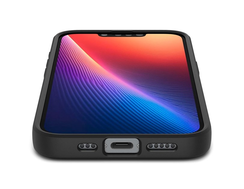 Spigen Liquid Air, zaštitna maska za telefon, mat crna - iPhone 16e (ACS09161)