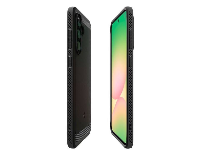 Spigen Rugged Armor, matte black - Samsung Galaxy A25 5G (ACS09225)