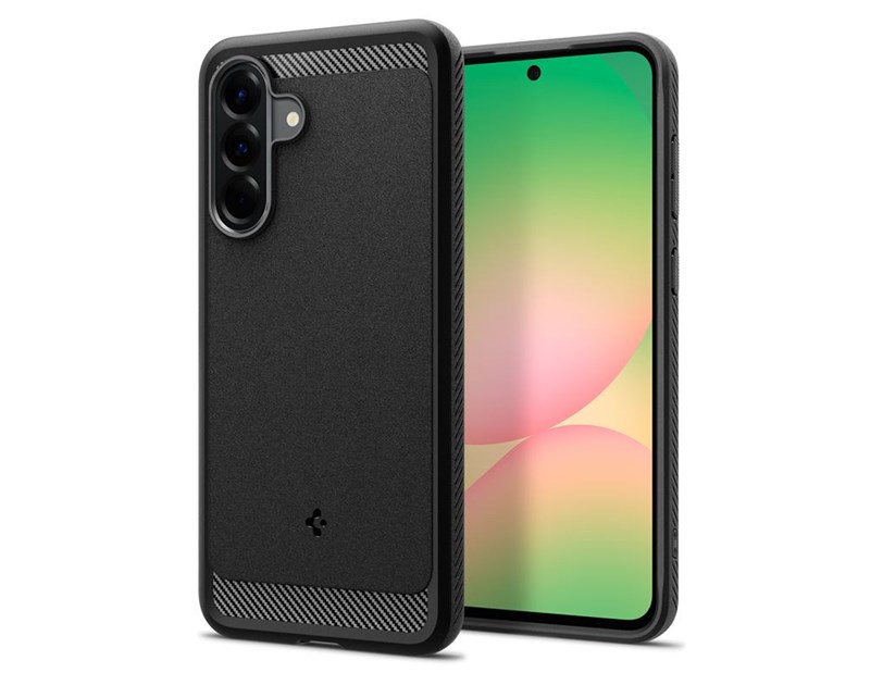 Spigen Rugged Armor, matte black - Samsung Galaxy A25 5G (ACS09225)