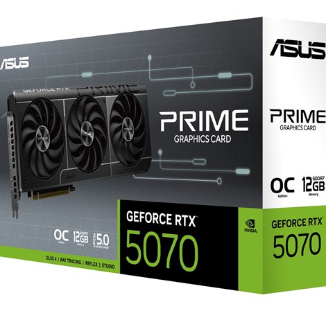 Asus PRIME GeForce RTX 5070 OC Edition 12GB GDDR7, PCIe 5.0x16, HDMI/3×DP