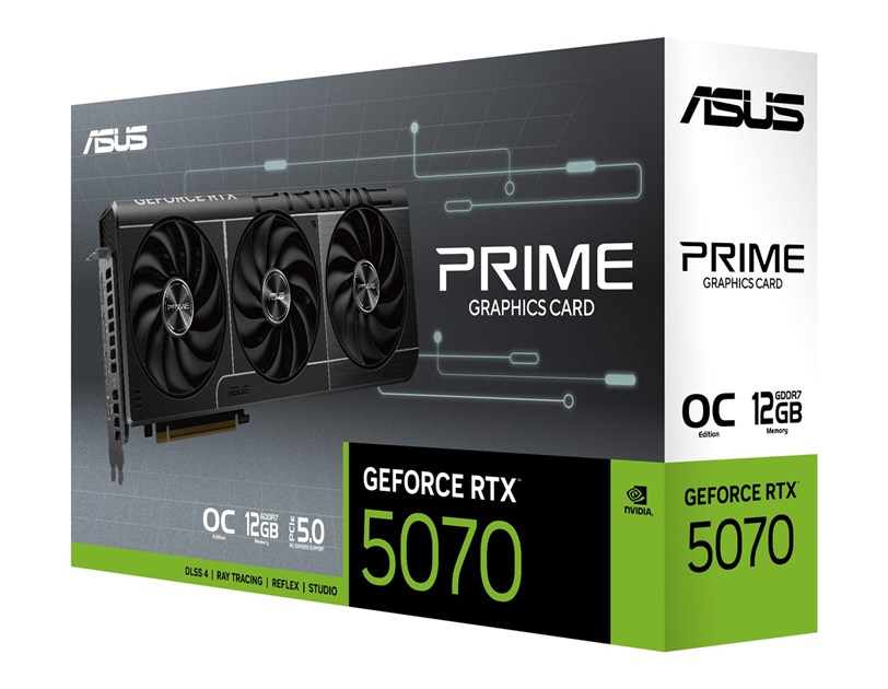 Asus PRIME GeForce RTX 5070 OC Edition 12GB GDDR7, PCIe 5.0x16, HDMI/3×DP