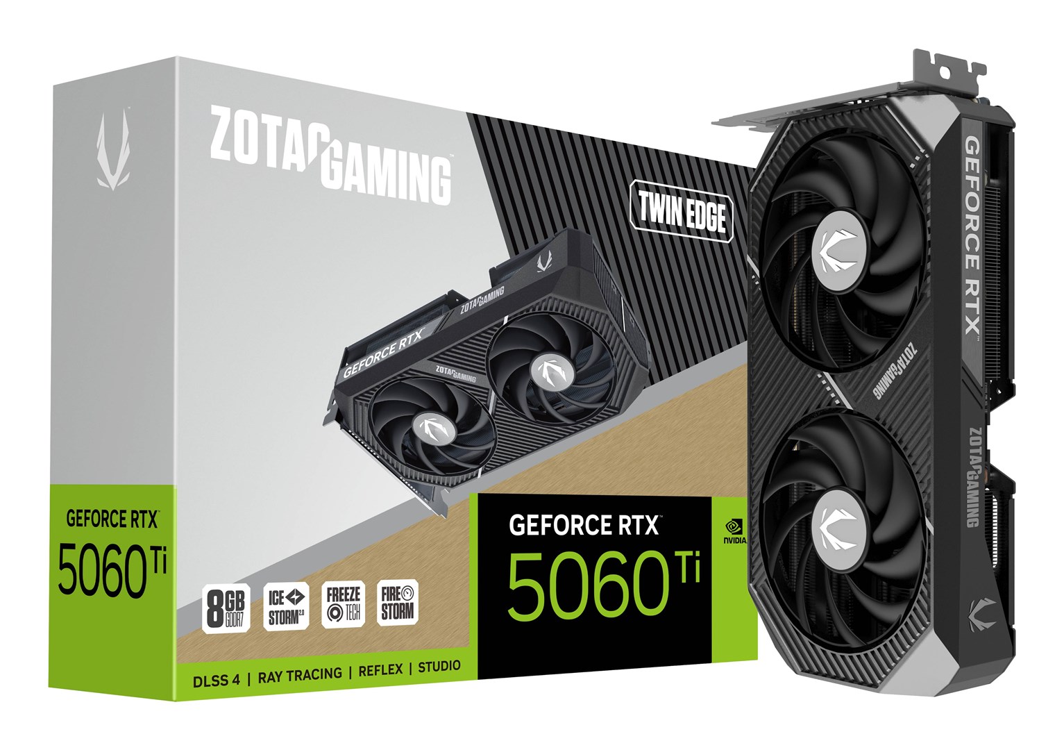 Zotac  RTX 5060 TI Twin Edge 8GB GDDR7 128-bit, PCIe 5.0x8, 3×DP/HDMI