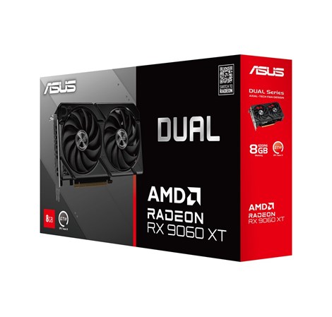 Asus Radeon DUAL RX 9060 XT 8GB GDDR6, PCIe 5.0x16, HDMI/2×DP