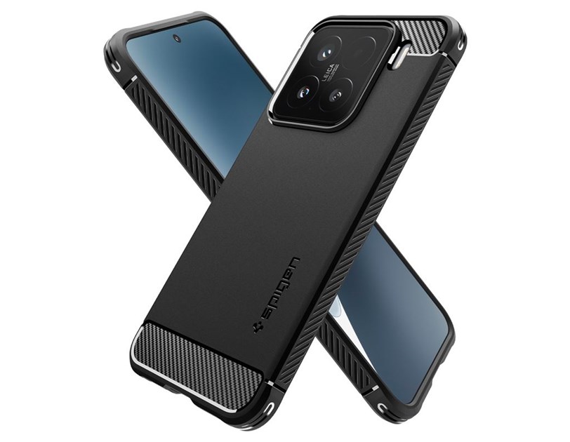 Spigen Rugged Armor, matte black - Xiaomi 15 (ACS08859)