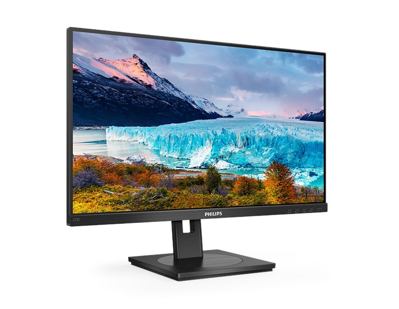Philips 27" 272S1AE/00 FHD (1920×1080) IPS W-LED, AG, Pivot, 75Hz, 4ms, 300cd/m2, VGA/DVI-D/HDMI/DP, HDCP, zvučnici, crni