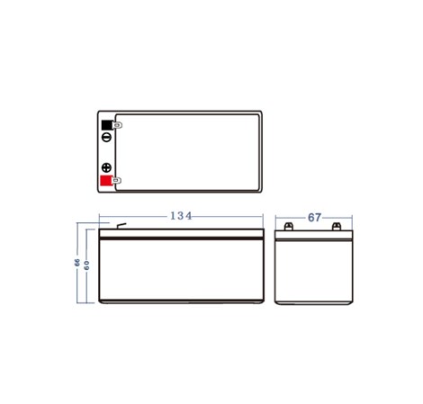 Green Cell (AGM19) baterija AGM 12V/3.3Ah