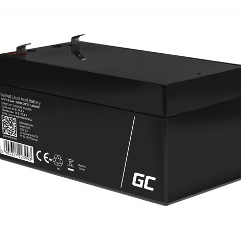 Green Cell (AGM19) baterija AGM 12V/3.3Ah