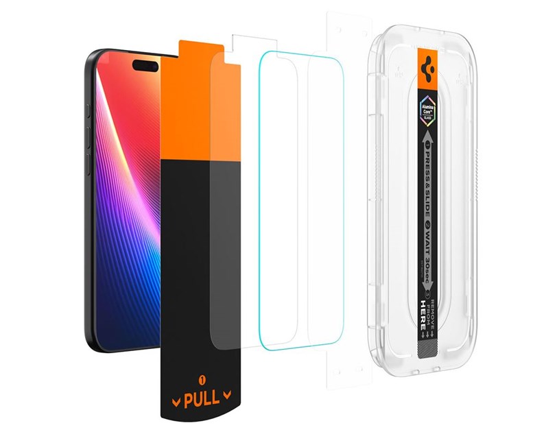 Spigen Glass tR EZ Fit HD Transparency 1 Pack, zaštitno staklo za ekran telefona 1 kom - iPhone 17/16 Pro/17 (AGL10098)