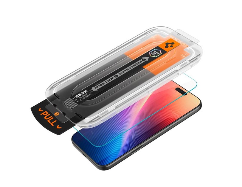 Spigen Glass tR EZ Fit HD Transparency 1 Pack, zaštitno staklo za ekran telefona 1 kom - iPhone 17/16 Pro/17 (AGL10098)