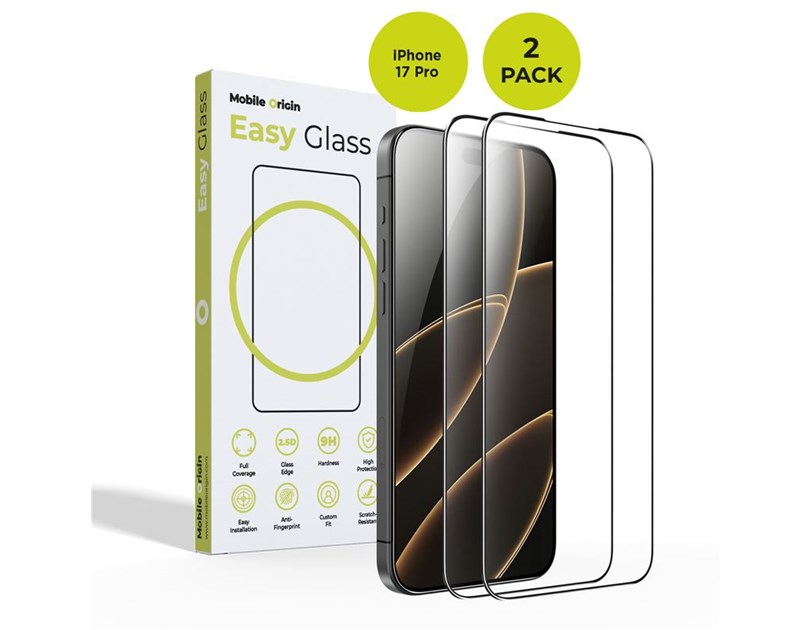 Mobile Origin EasyGlass zaštitno staklo iPhone 17 Pro, 2 pack