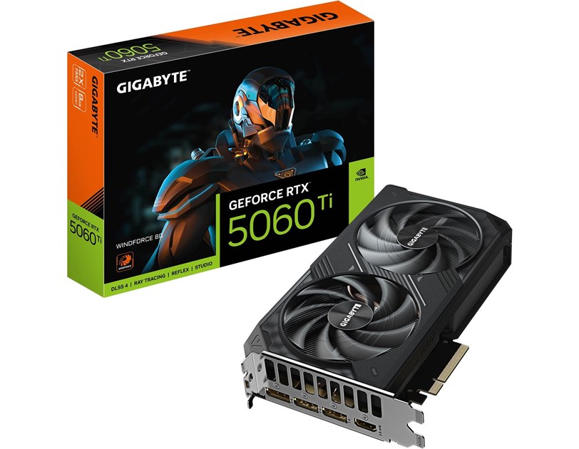 Gigabyte GeForce RTX 5060 TI Windforce 8GB GDDR7, 8GB GDDR7/128-bit, PCIe 5.0x16, HDMI/3×DP