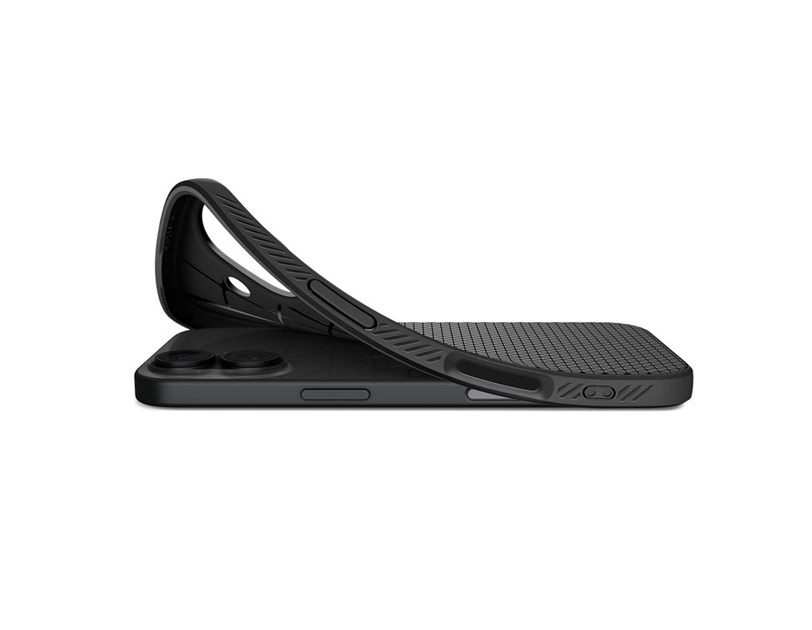 Spigen Liquid Air, matte black - iPhone 17