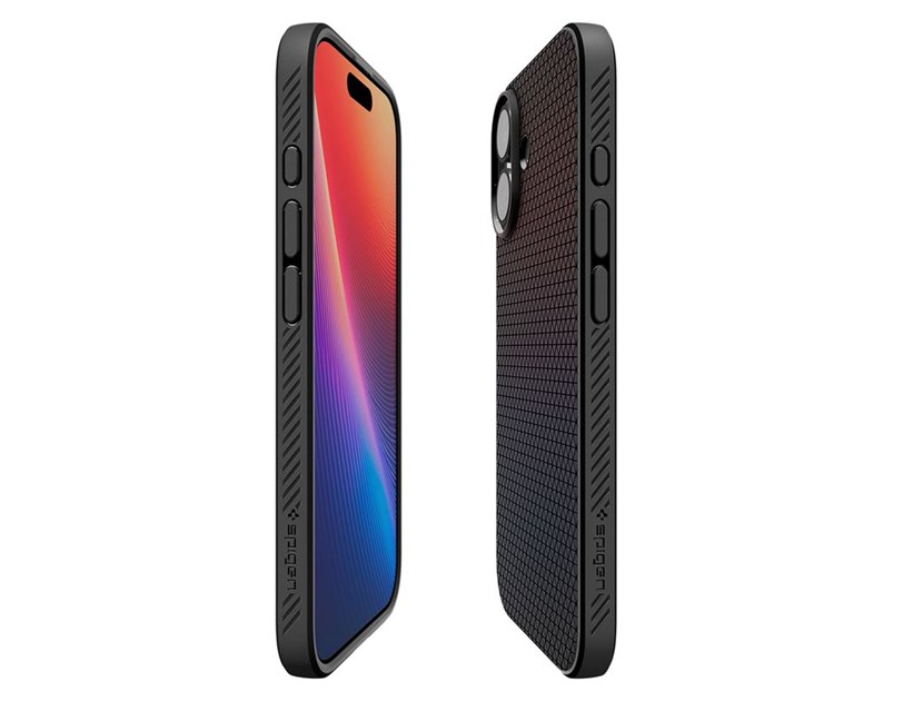 Spigen Liquid Air, matte black - iPhone 17