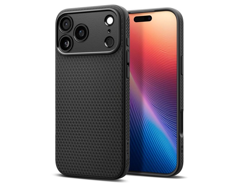 Spigen Liquid Air, matte black - iPhone 17 Pro