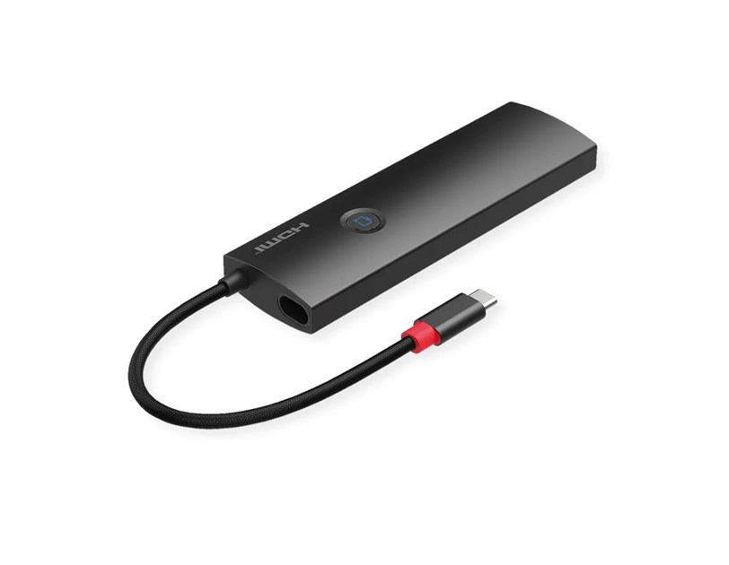 Roline USB-C multiport docking station, 1×4K HDMI, 2×USB 3.2 Gen 2, 1×USB Type C PD, 1×G-LAN, 1×SD/microSD Card Reader