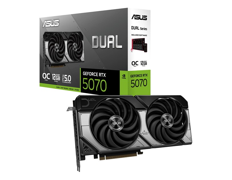 Asus DUAL GeForce RTX 5070 12GB GDDR7, 12GB GDDR7/192-bit, PCIe 5.0x16, HDMI/3×DP